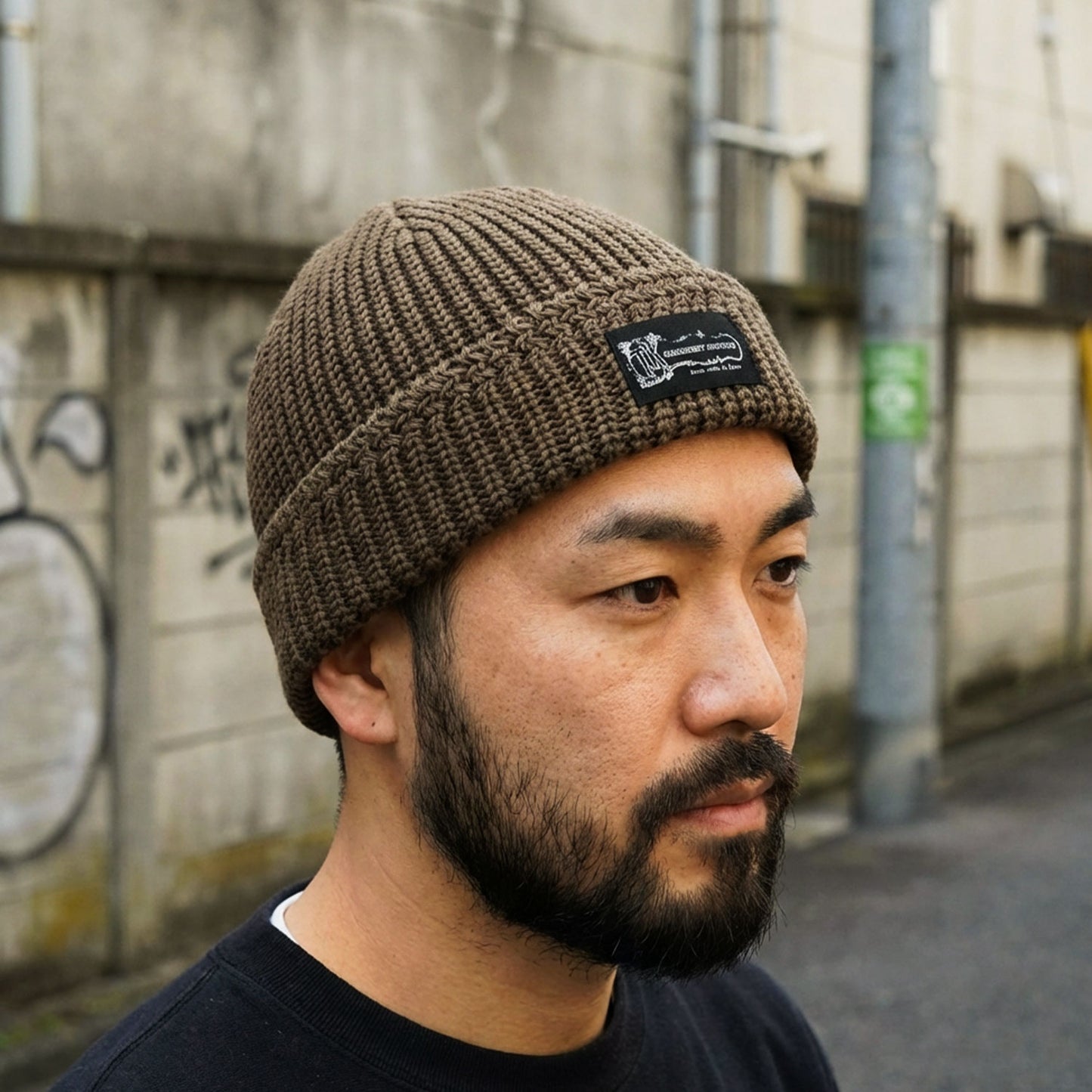 Military Knit Cap — Cotton 100% / Logo Tag【軍用ニットCAPをベースに、日本製で再構築】