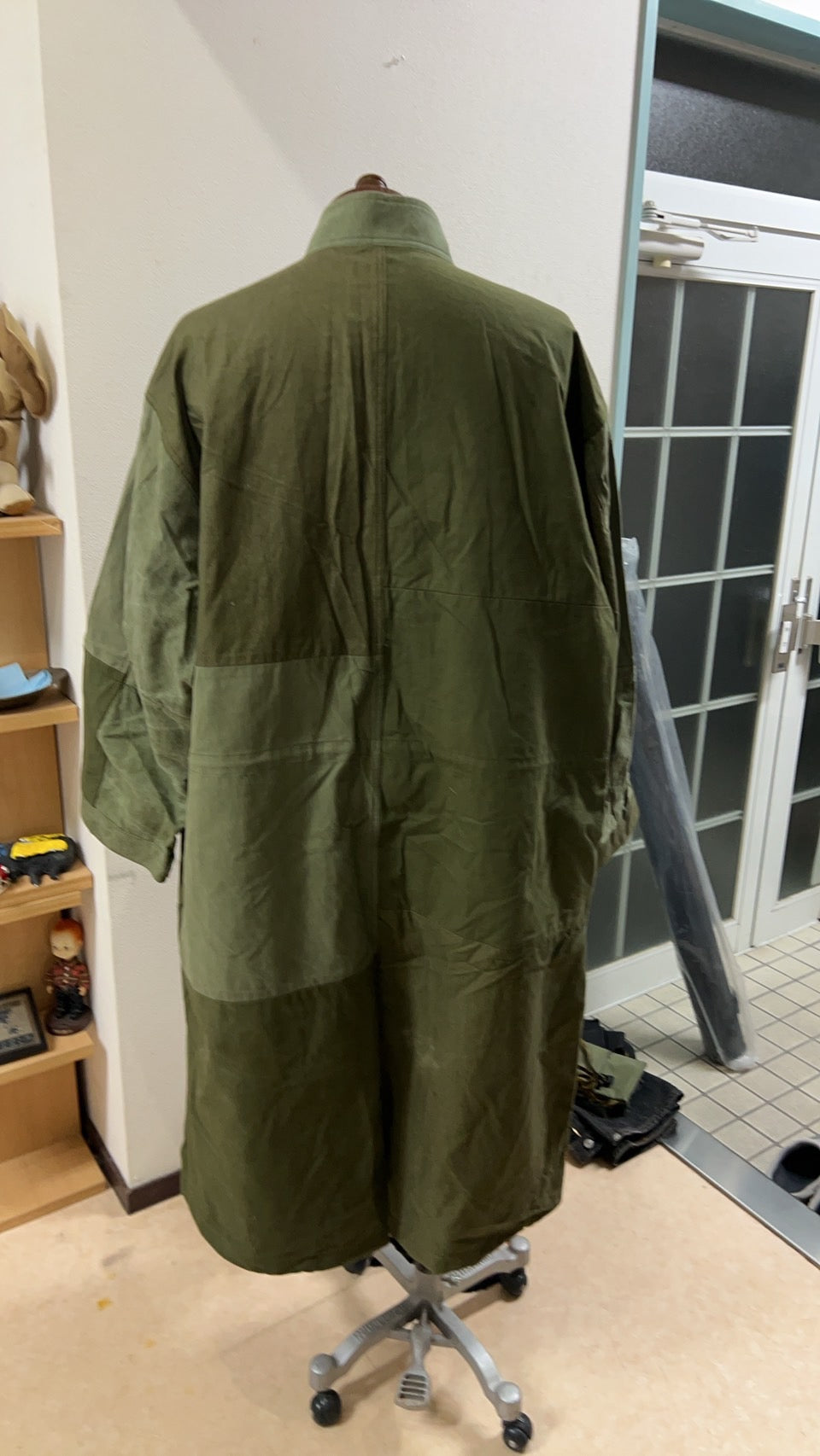 リメイク ロングコート(US ARMY ビンテージテント)ミリタリーオリーブ/ネイビーモッズ