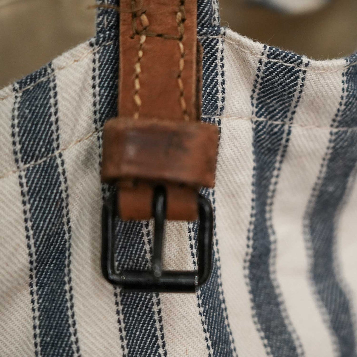 Grain Stripe Tote ビンテージ フレンチストライプ 米こく用麻袋生地使用のトートバッグ