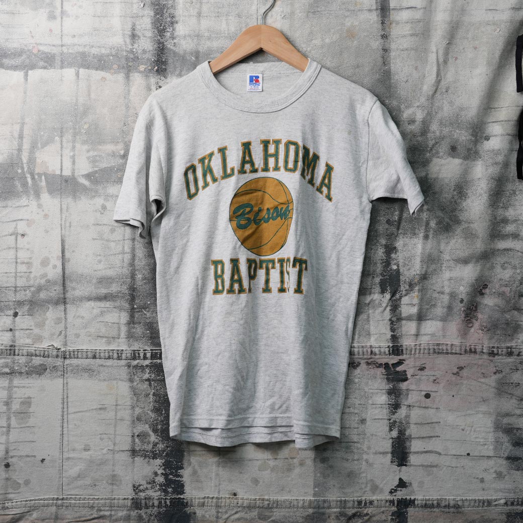 【Vintage Stock】ヴィンテージTシャツ Oklahoma Baptist Bison