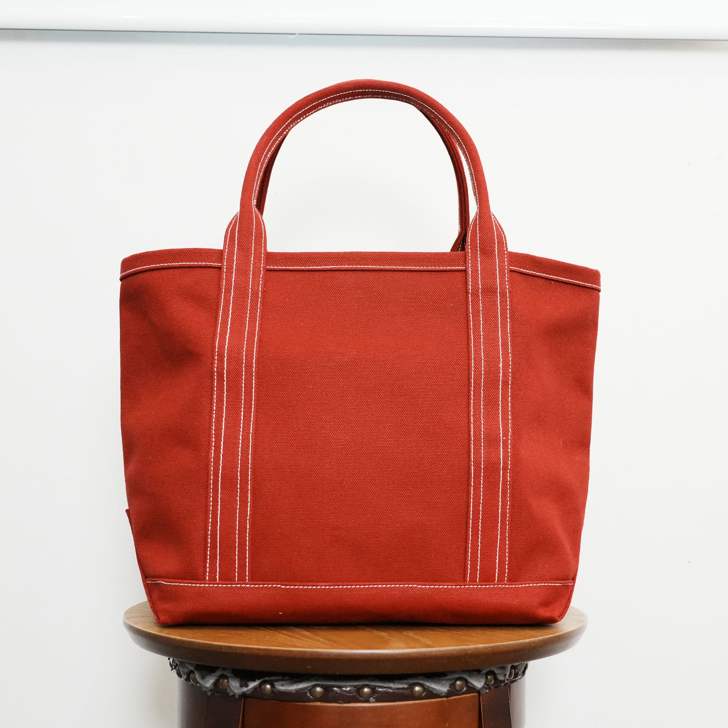 極厚4号帆布 ハンドメイド トートバッグ レッド|100年愛せるタフな極厚4号キャンバス