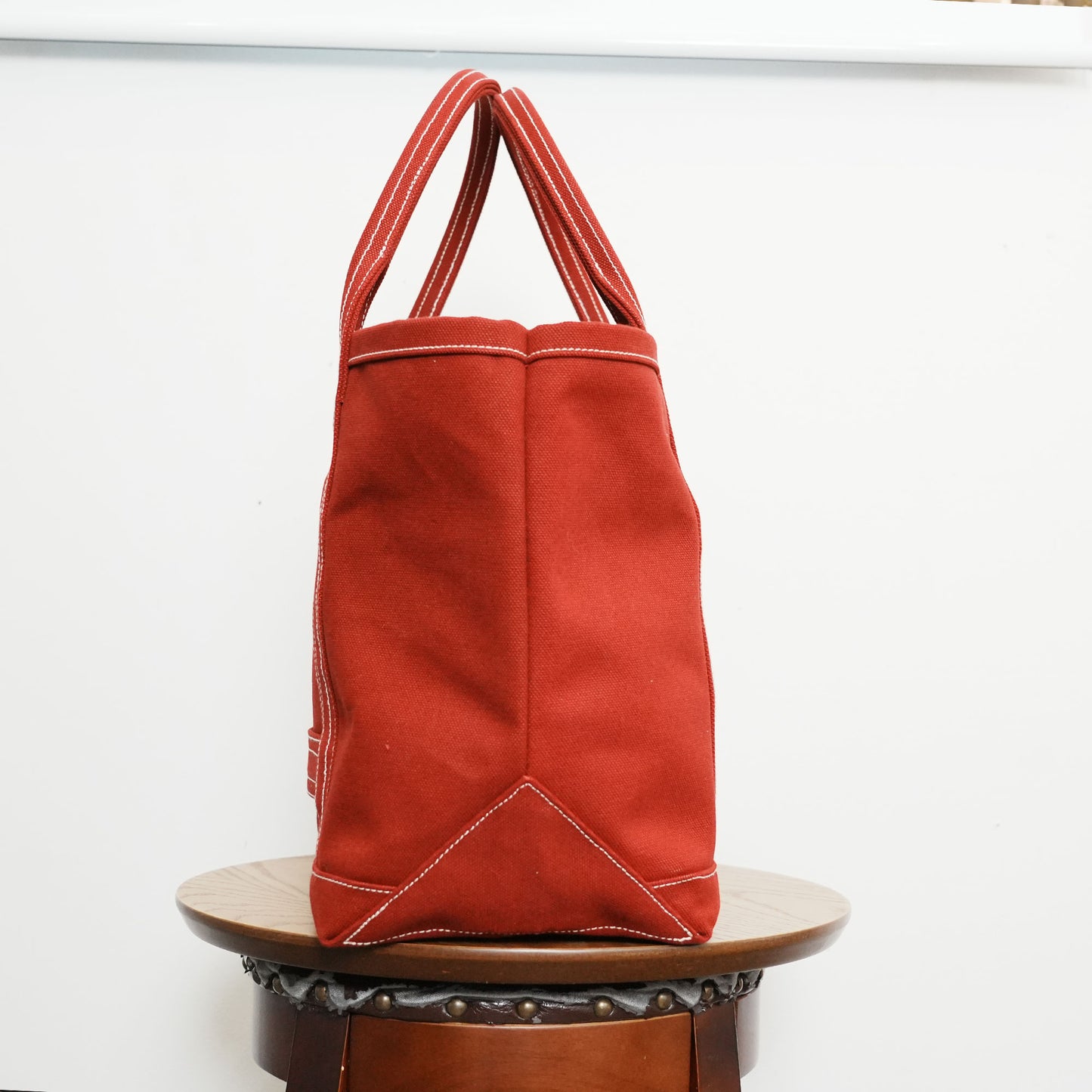 極厚4号帆布 ハンドメイド トートバッグ レッド|100年愛せるタフな極厚4号キャンバス