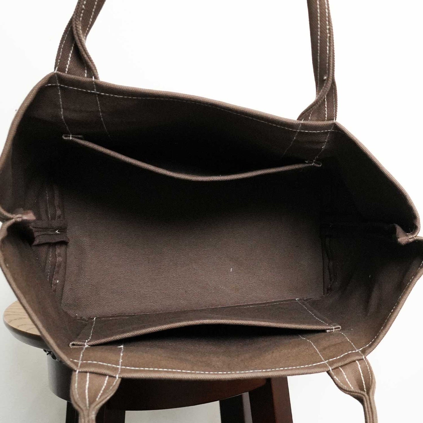 極厚4号帆布 ハンドメイド トートバッグ ブラウン|100年愛せるタフな極厚4号キャンバス
