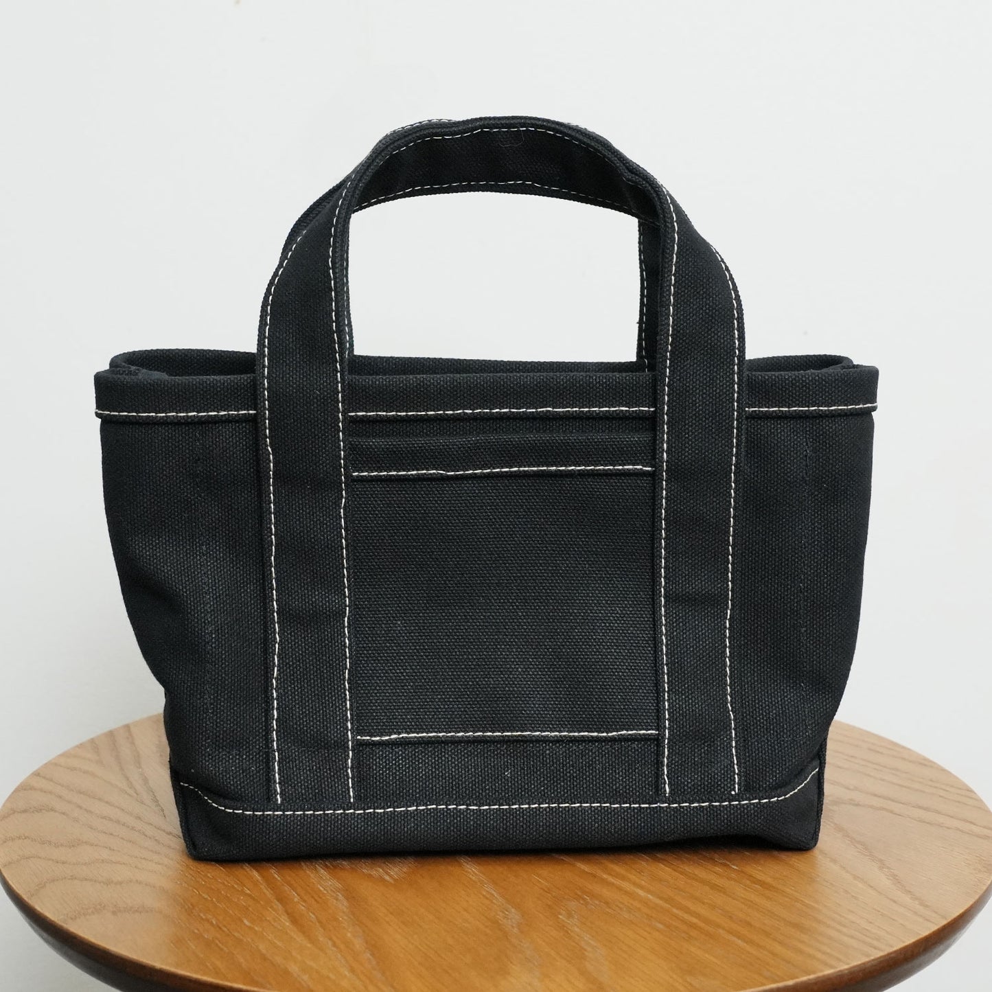 極厚4号帆布 ハンドメイド トートバッグ ブラック(ミニ)|100年愛せるタフな極厚4号キャンバス