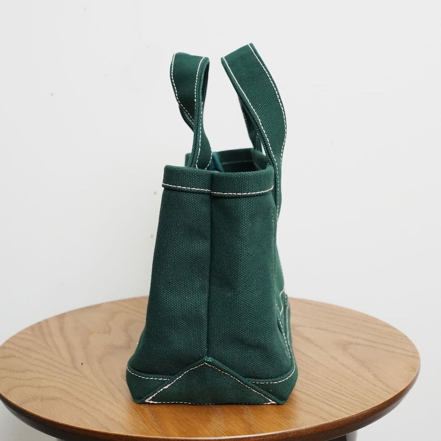 極厚4号帆布 ハンドメイド トートバッグ グリーン(ミニ)|100年愛せるタフな極厚4号キャンバス