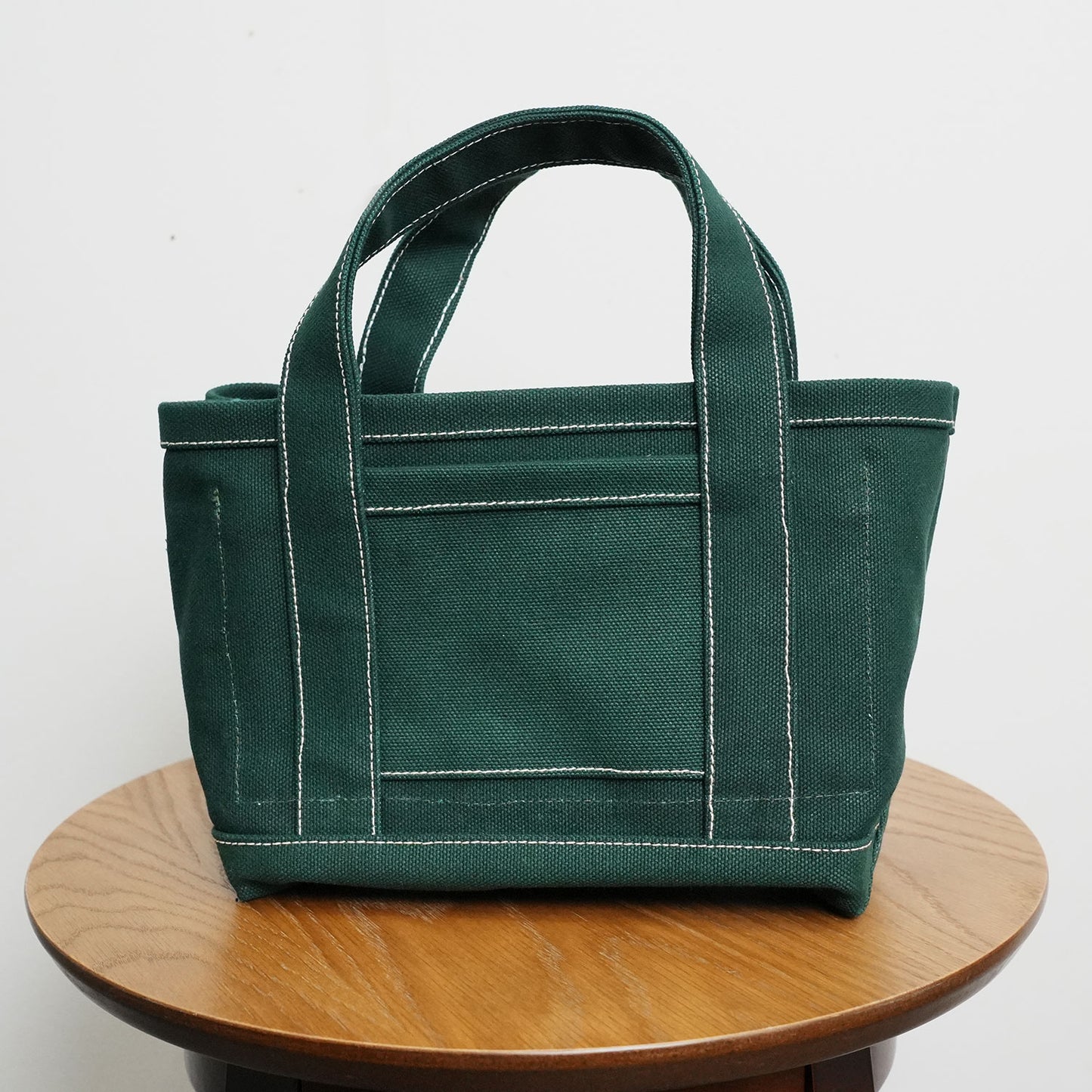 極厚4号帆布 ハンドメイド トートバッグ グリーン(ミニ)|100年愛せるタフな極厚4号キャンバス