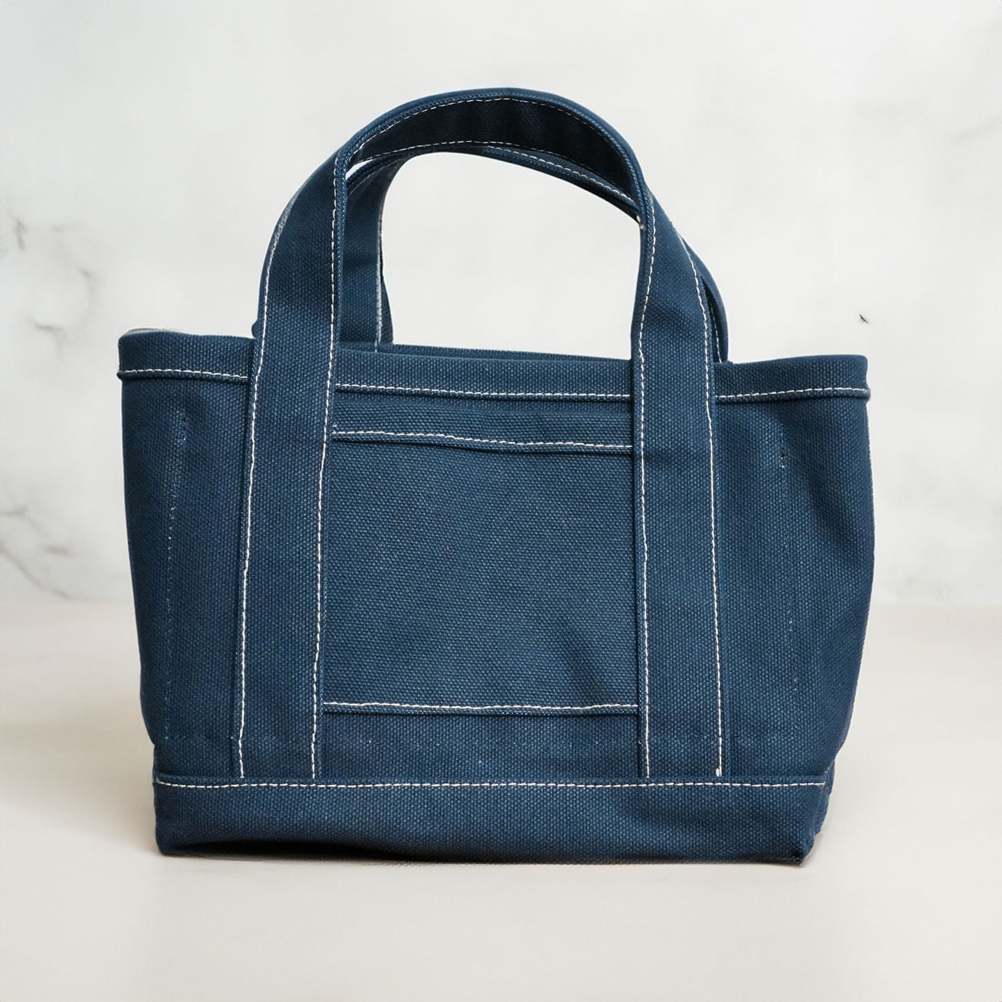 極厚4号帆布 ハンドメイド トートバッグ ネイビー(ミニ)|100年愛せるタフな極厚4号キャンバス