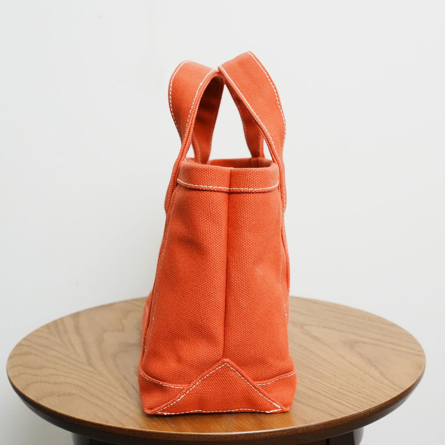 極厚4号帆布 ハンドメイド トートバッグ オレンジ(ミニ)|100年愛せるタフな極厚4号キャンバス