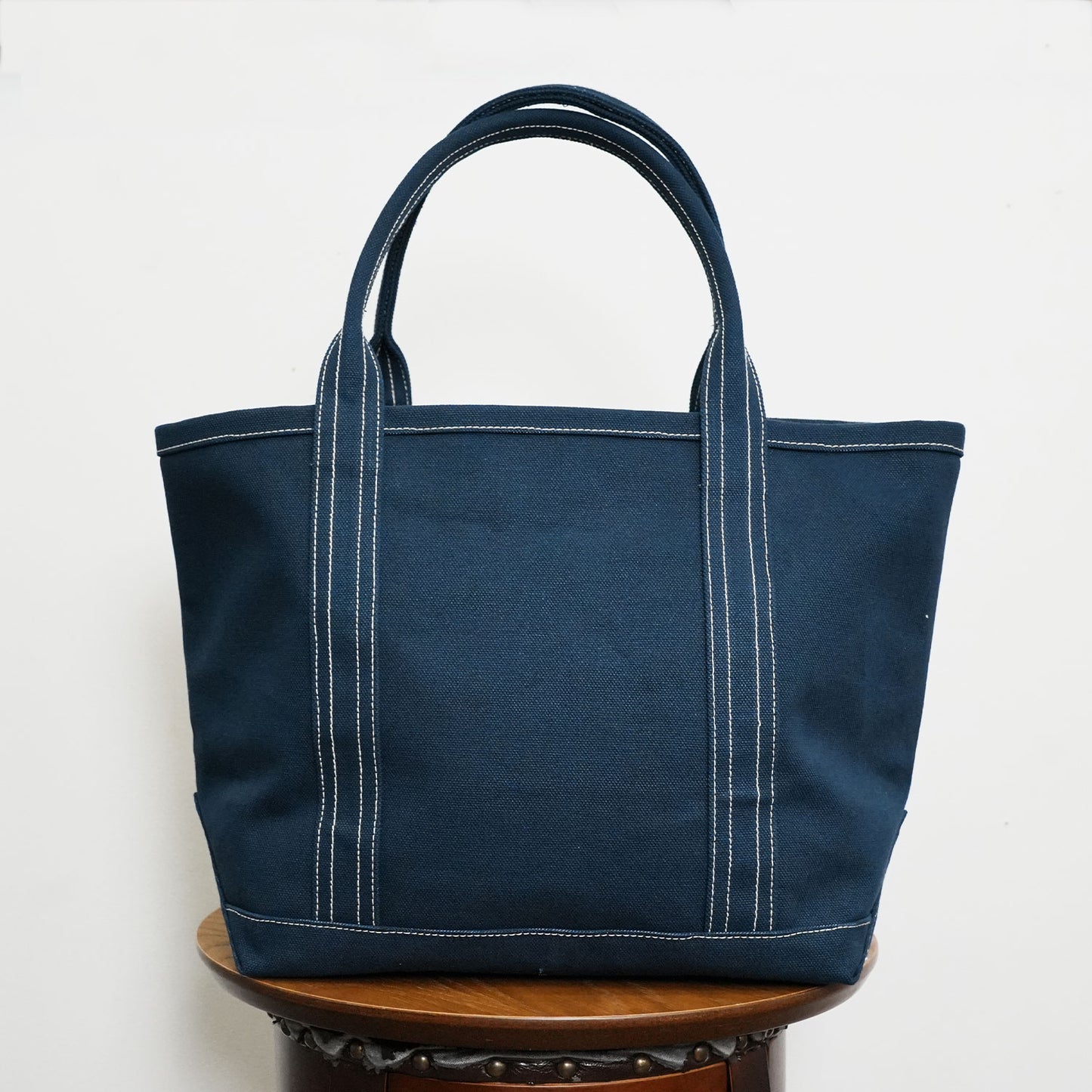 極厚4号帆布 ハンドメイド トートバッグ ネイビー|100年愛せるタフな極厚4号キャンバス