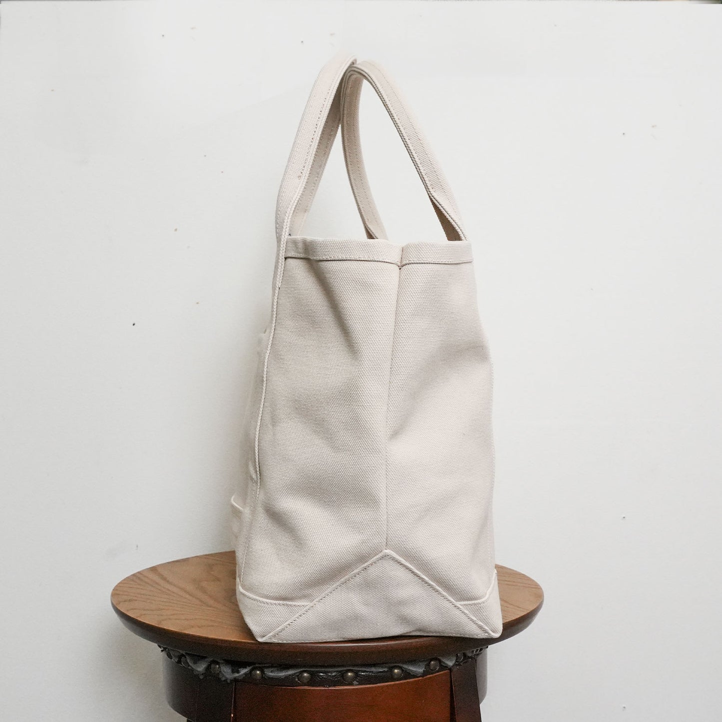 極厚4号帆布 ハンドメイド トートバッグ ホワイト|100年愛せるタフな極厚4号キャンバス