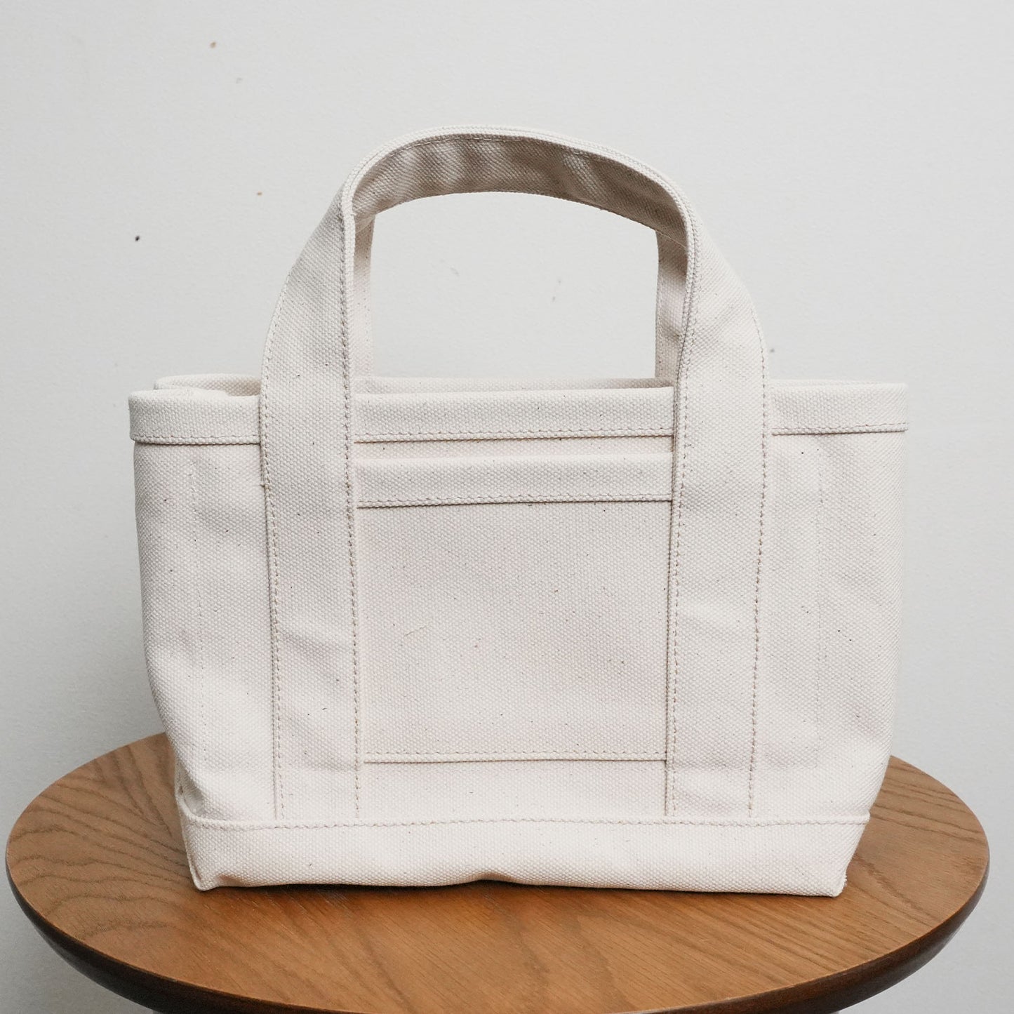 極厚4号帆布 ハンドメイド トートバッグ ホワイト(ミニ)|100年愛せるタフな極厚4号キャンバス