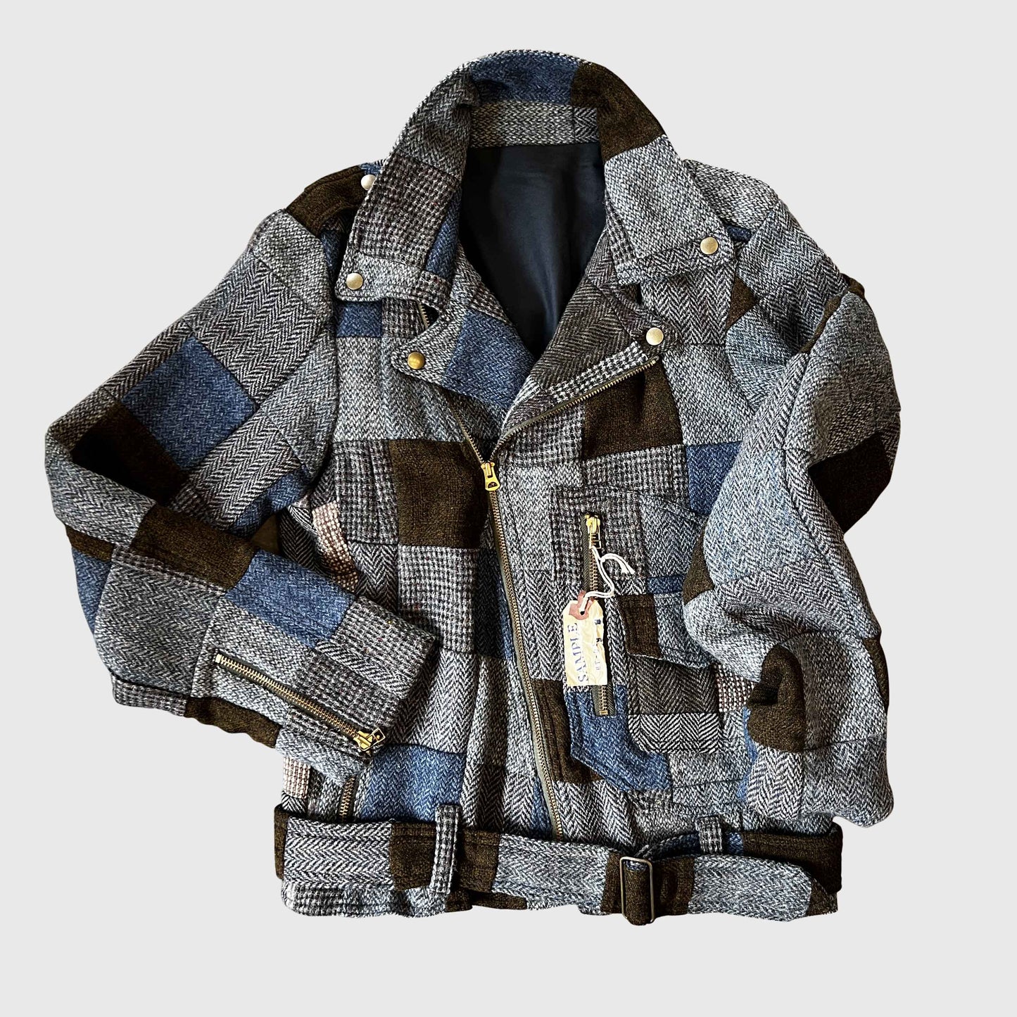 ライダースジャケット|ハリス・ツイードビンテージ古布パッチワーク|T.K GARMENT SUPPLY|リメイク・リサイクル・ナチュラルをメインコンセプトとして掲げたブランド3