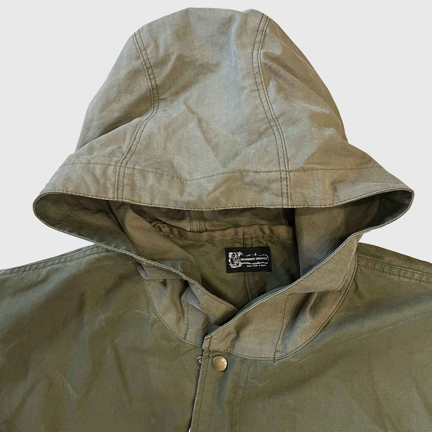 M51 フード付ロングコート(US ARMYヴィンテージクロスリメイク)T.K GARMENT SUPPLY|リメイク・リサイクル・ナチュラルをメインコンセプトとして掲げたブランド フード