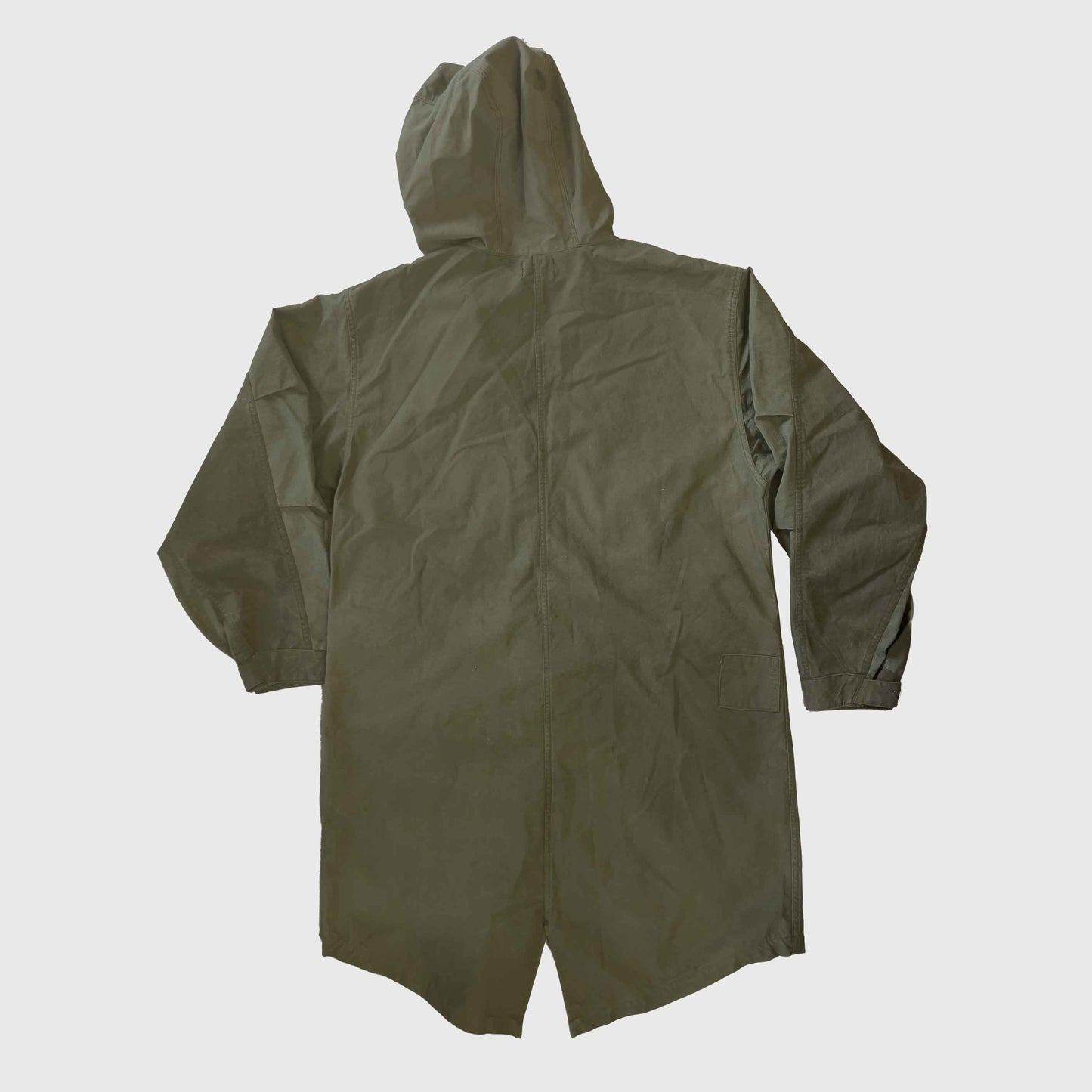 M51 フード付ロングコート(US ARMYヴィンテージクロスリメイク)T.K GARMENT SUPPLY|リメイク・リサイクル・ナチュラルをメインコンセプトとして掲げたブランド 背面