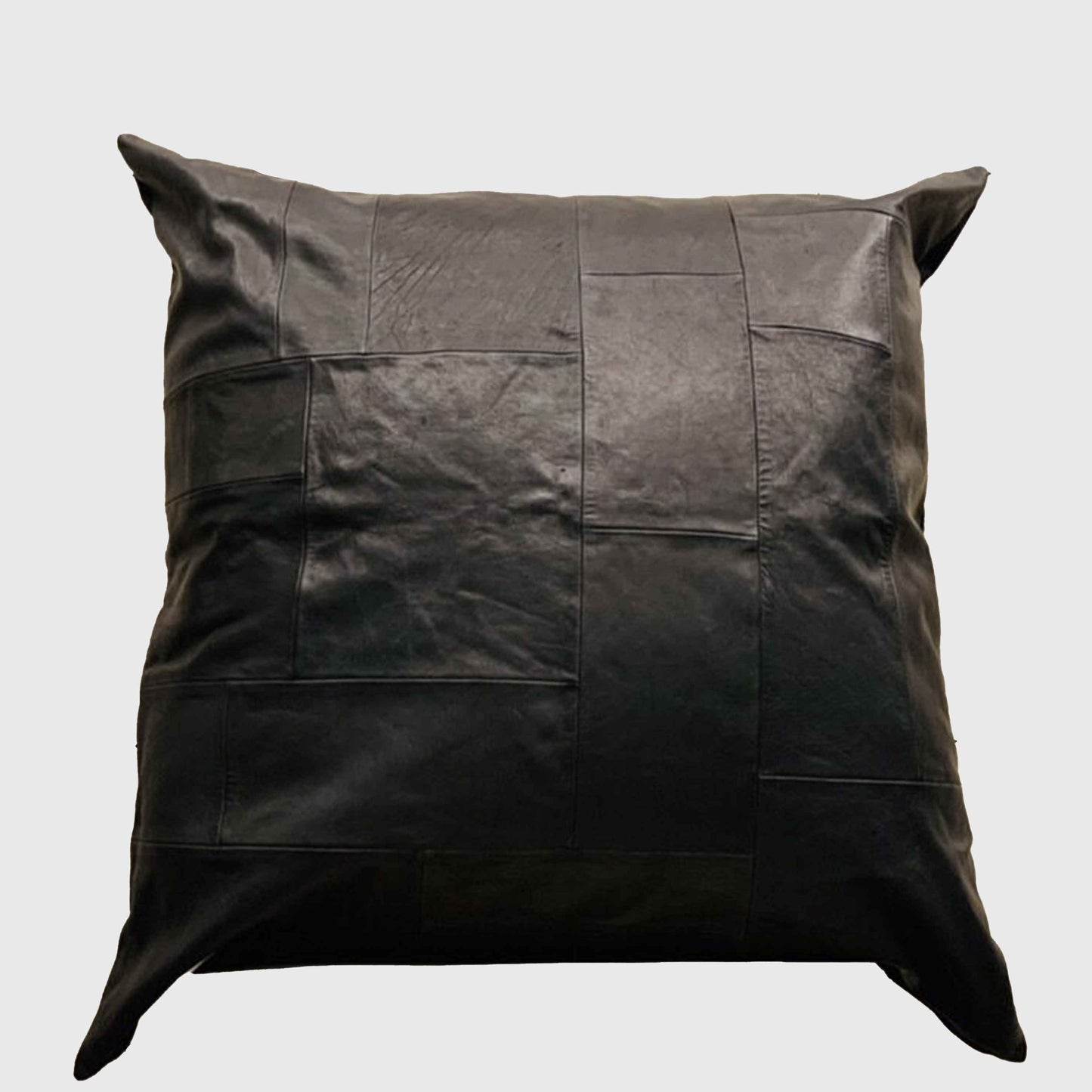 TK-Leather クッション(TKR-CS-LPTW90)(馬革&牛革パッチワーク95cm角ヴィンテージクッション)|T.K GARMENT SUPPLY|リメイク・リサイクル・ナチュラルをメインコンセプトとして掲げたブランド