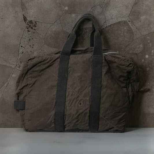 FRENCH MILITARY BLACK DYED DUFFEL BAG 50sフランス軍テント × USミリタリーダッフルリメイク
