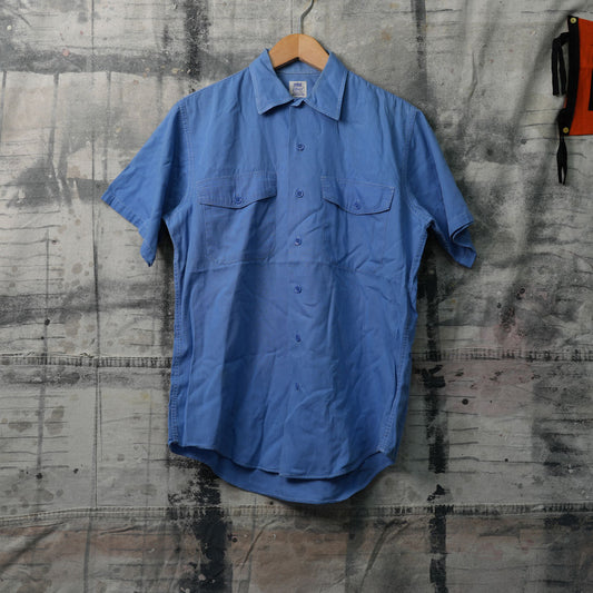【Vintage Stock】Elbeco ヴィンテージワークシャツ・ブルー